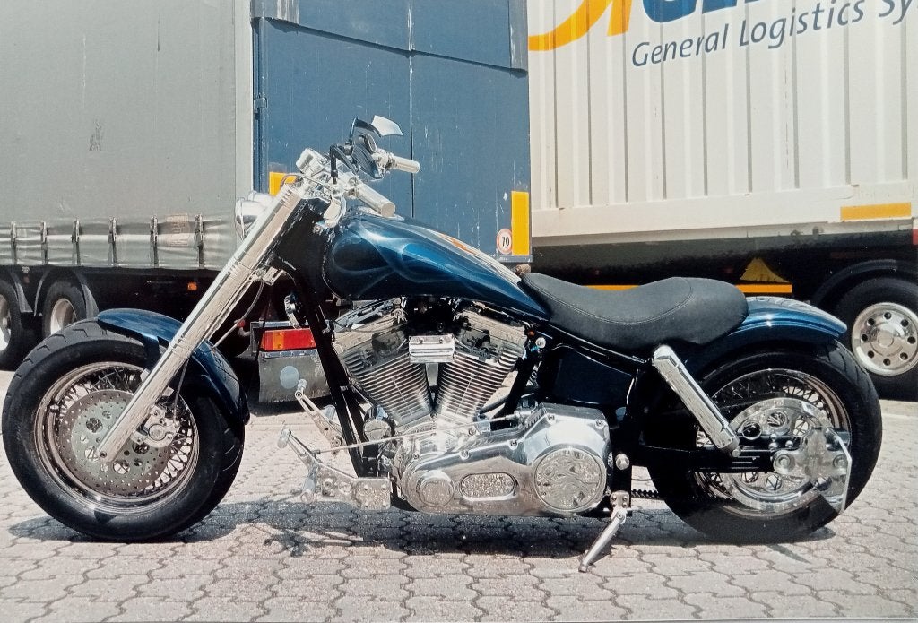 Dikke Harley OIT Lowtail Custom Chopper(1340S&S/SJP/80Spoke), 2 cilinders, Sportuitlaat, Occasion, 1340 cc