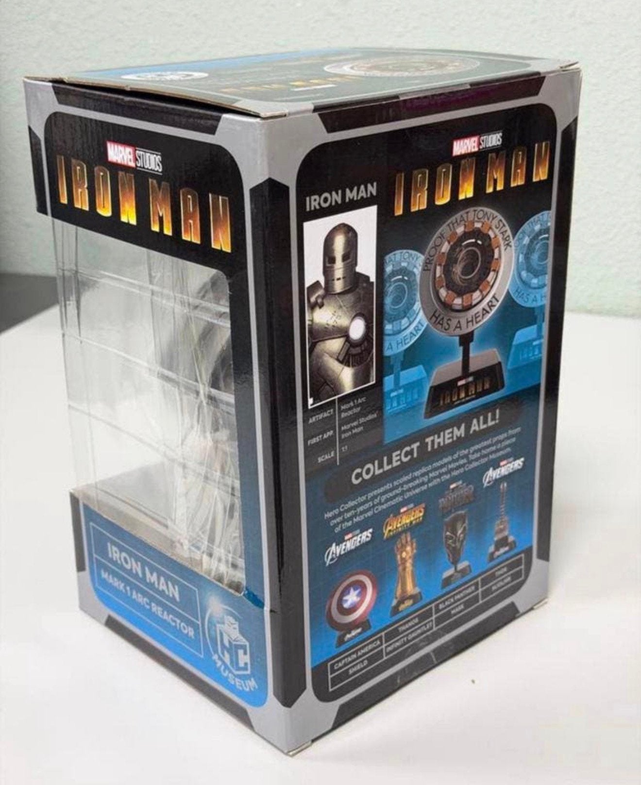 Iron Man - Arc Reactor Replica Marvel Museum Nieuw collector, Beeldje, Replica of Model, Nieuw, Ophalen of Verzenden, H