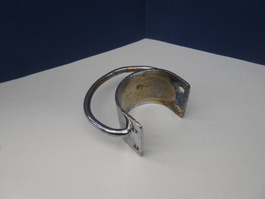 Giekbeslag, Grootschootbeslag, messing verchroomd, 48 mm, Ophalen of Verzenden, Gebruikt, Overige typen