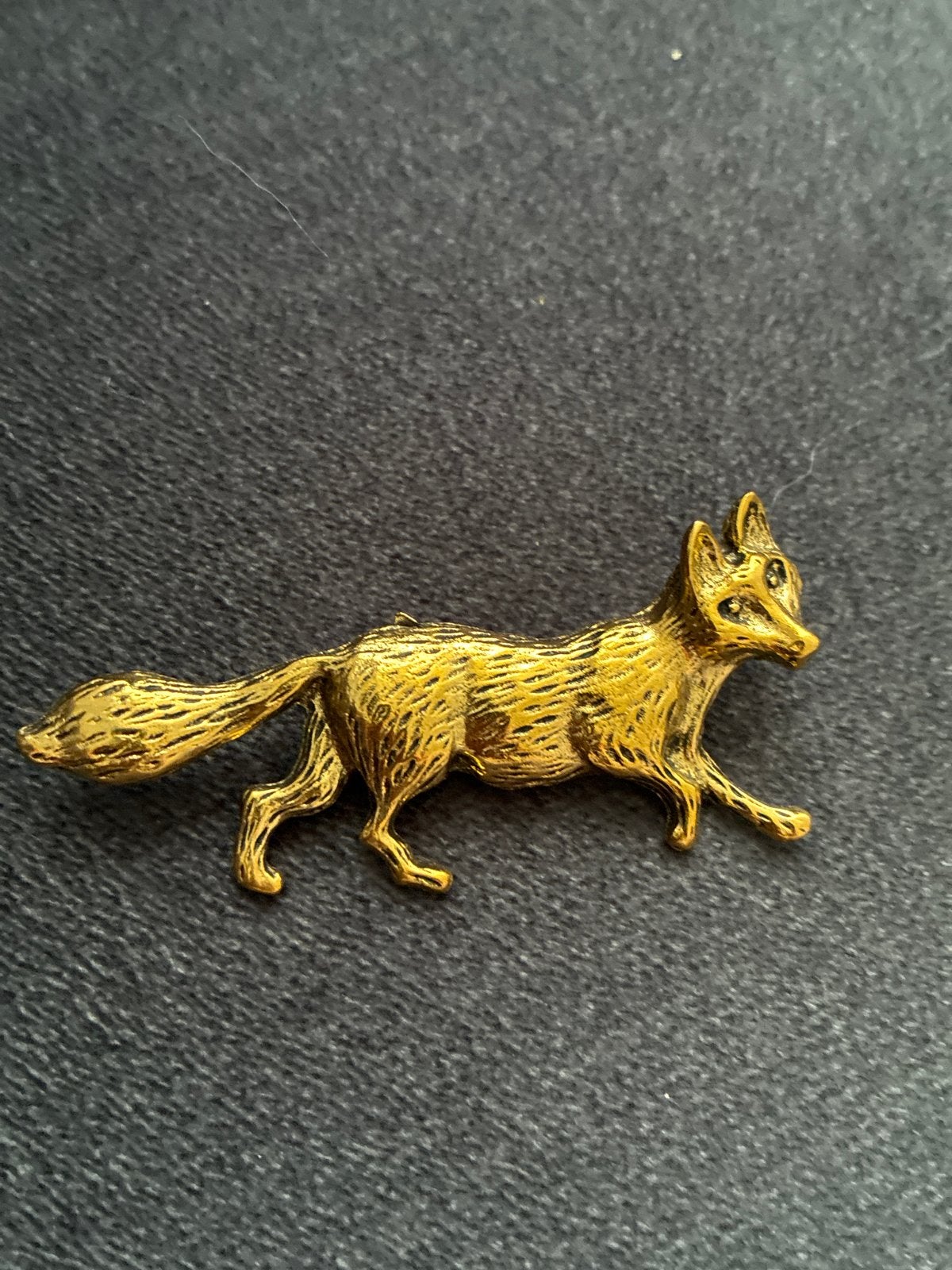 Vintage Gouden Vos Broche - Elegant Dierenontwerp, Overige materialen, 4 tot 7 cm, Gebruikt, Ophalen of Verzenden