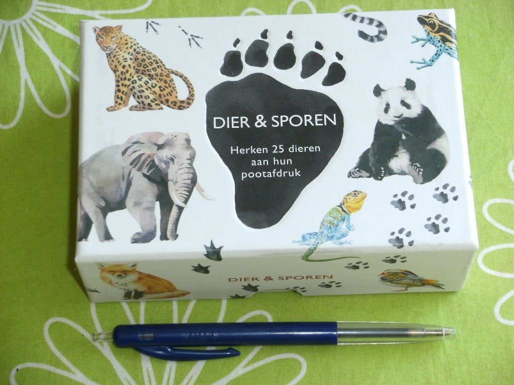 Dier & sporen - herken 25 dieren aan hun pootafdruk, Vijf spelers of meer, Ophalen of Verzenden, Zo goed als nieuw