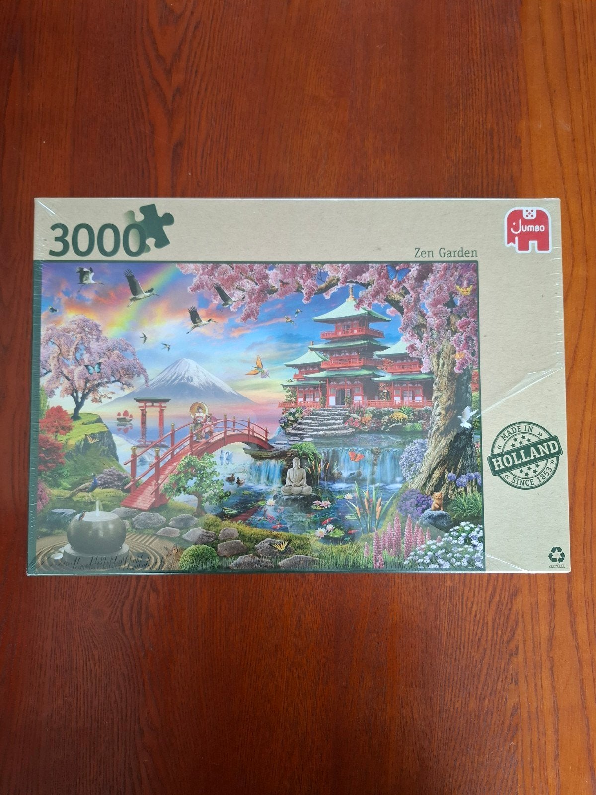 Jumbo "Zen Garden" legpuzzel van 3000 stukjes, Ophalen of Verzenden, Meer dan 1500 stukjes, Nieuw