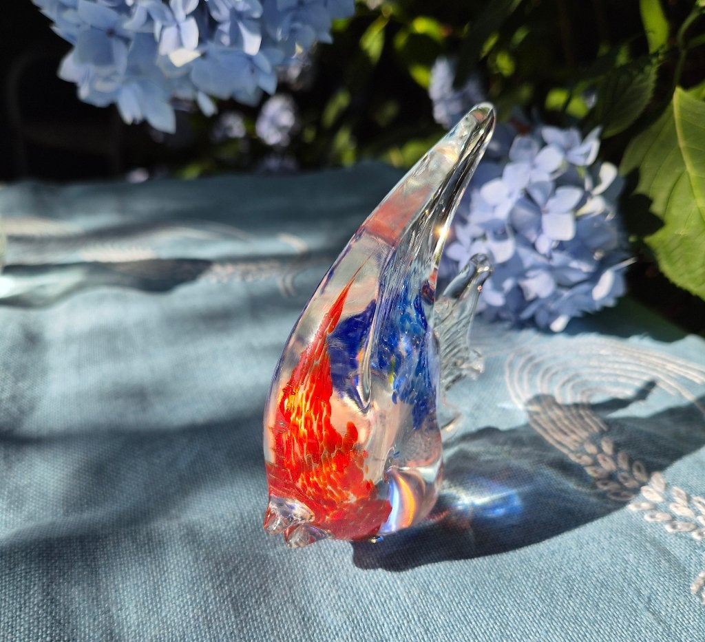 Een schatje deze maanvis van glas, Murano c.q. Murano stijl., Antiek en Kunst, Ophalen of Verzenden