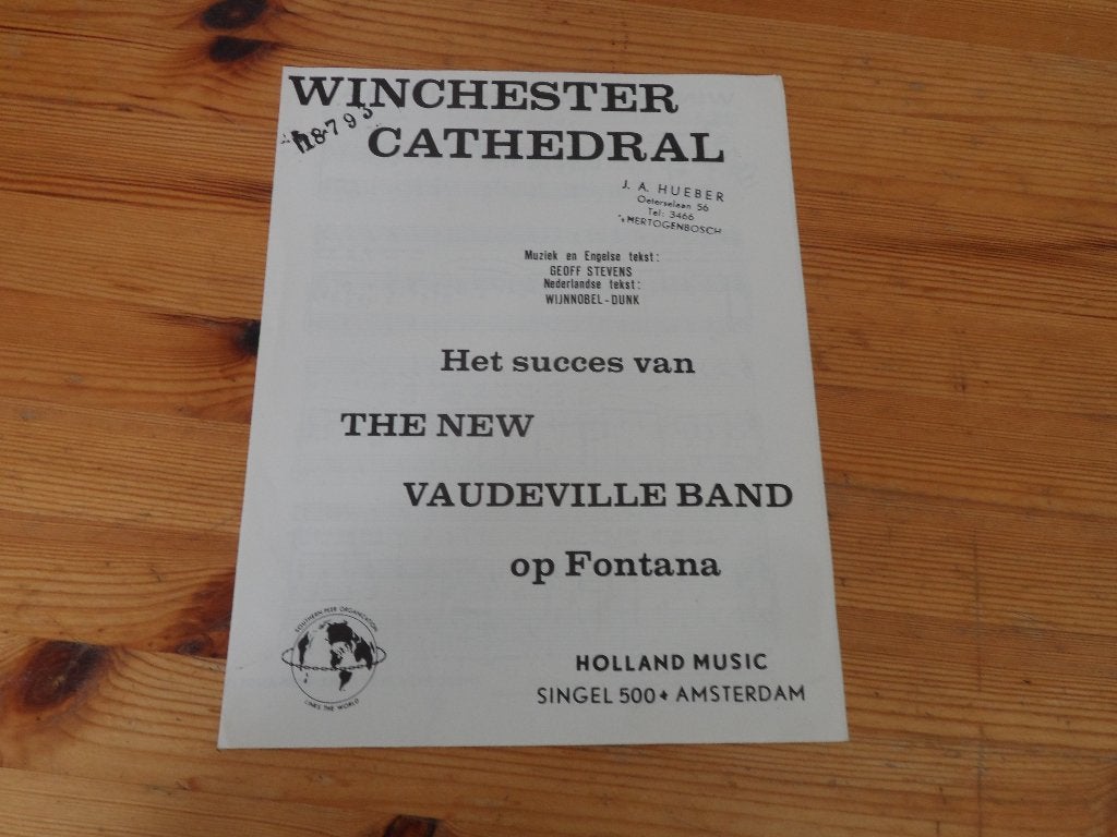 Winchester cathedral - the new vaudeville band, Gebruikt, Gitaar, Ophalen of Verzenden, Artiest of Componist