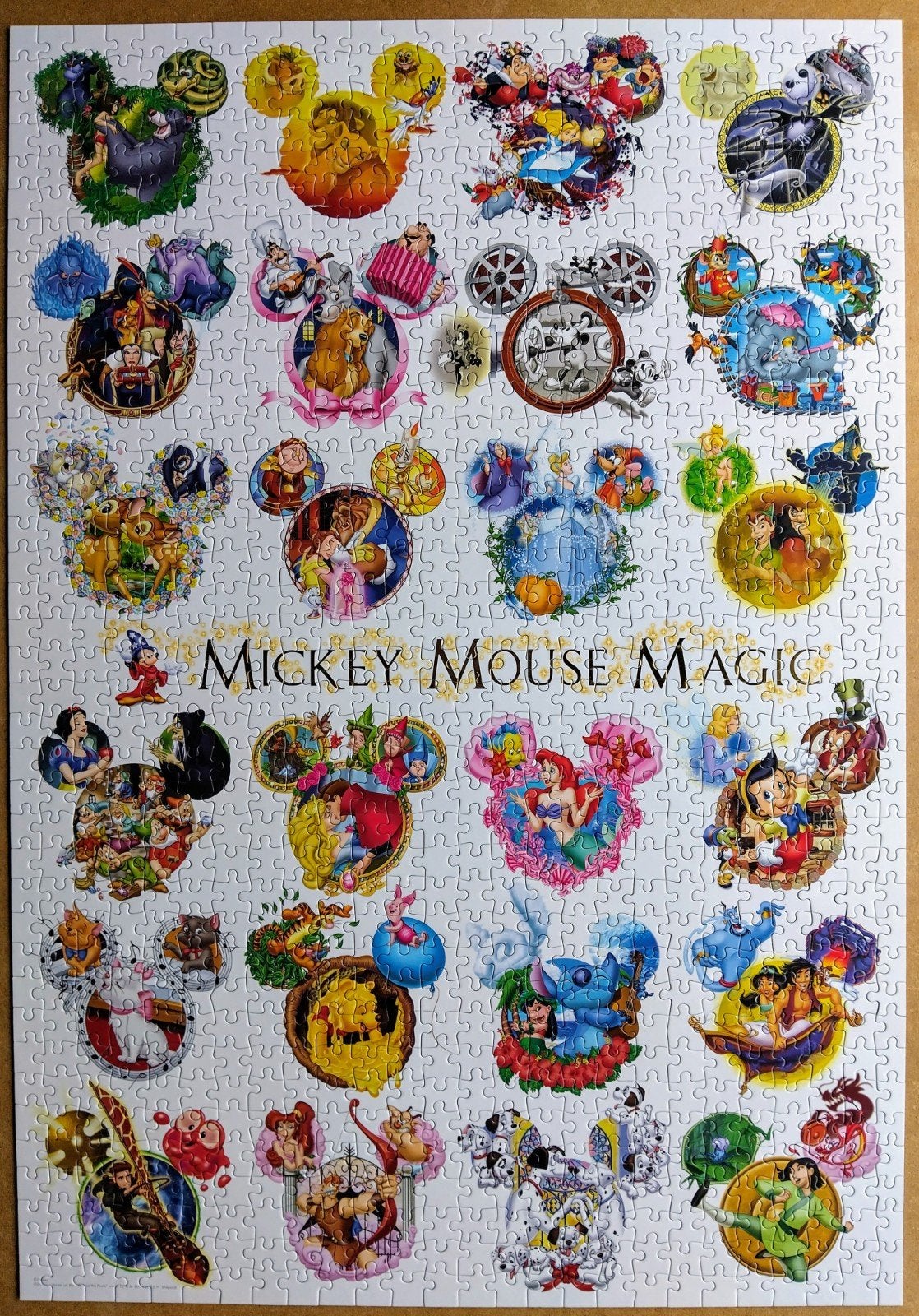 Disney puzzel Tenyo, Ophalen, 500 t/m 1500 stukjes, Zo goed als nieuw, Legpuzzel