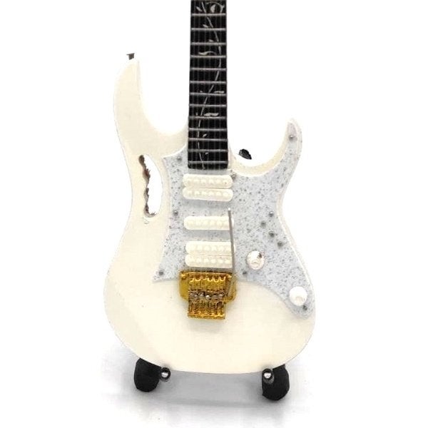 Steve Vai wit miniatuur gitaar 25cm mini guitar decoratie, Verzamelen, Info@deconoord.nl, Deco Noord, Nieuw, Ophalen of Verzenden