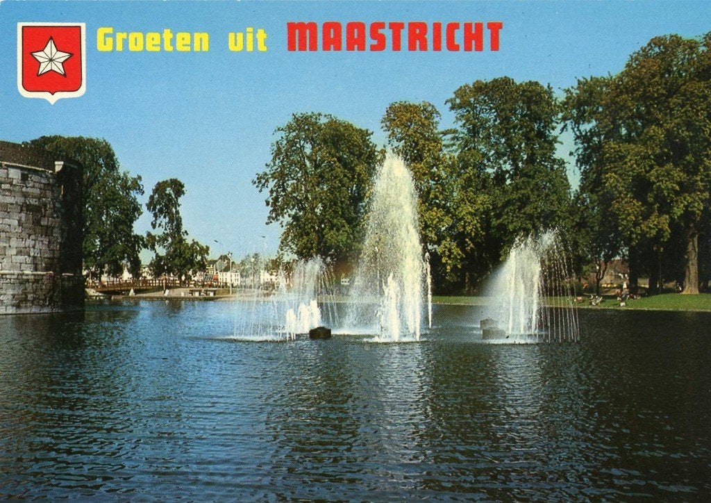 MAASTRICHT Waterorgel in Stadspark Groeten, Verzamelen, Verzenden, 1960 tot 1980, Ongelopen, Limburg