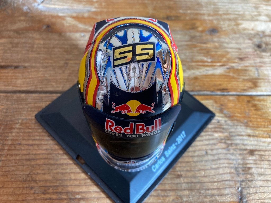 Carlos Sainz 2017 helm 1:5 Spark Toro Rosso STR12 F1 1/5, Ophalen of Verzenden, Nieuw, Formule 1