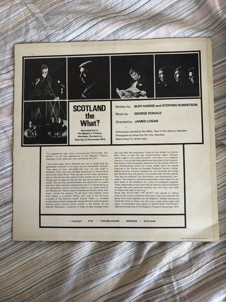 Scotland The What? LP Vinyl - Live Comedy Aberdeen 1973, Ophalen of Verzenden, Gebruikt, 12 inch, Poprock