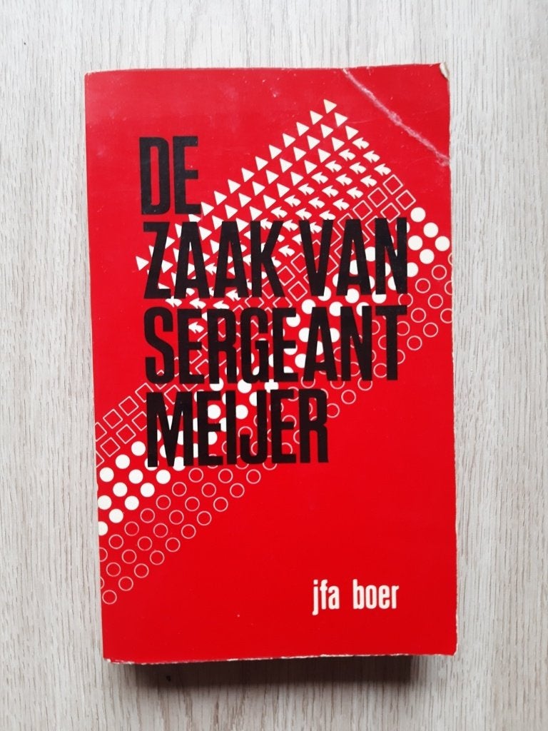 Boek getiteld: "De zaak van sergeant Meijer", Verzenden, J.F.A. Boer, Overige onderwerpen, Tweede Wereldoorlog