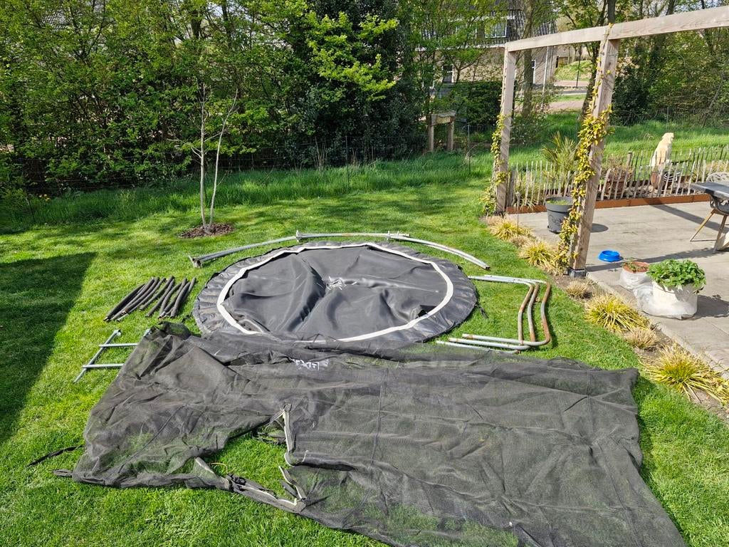 Trampoline, 2,80 meter breed, Ophalen, Gebruikt
