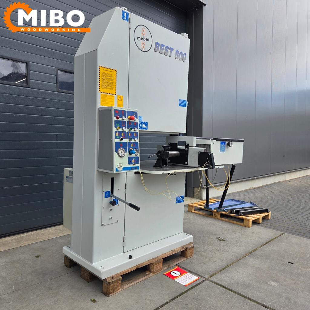 Meber 800 lintzaag herzaag * Vol opties * Nieuw model CE, 70 mm of meer, Ophalen of Verzenden, Zo goed als nieuw, Lintzaag