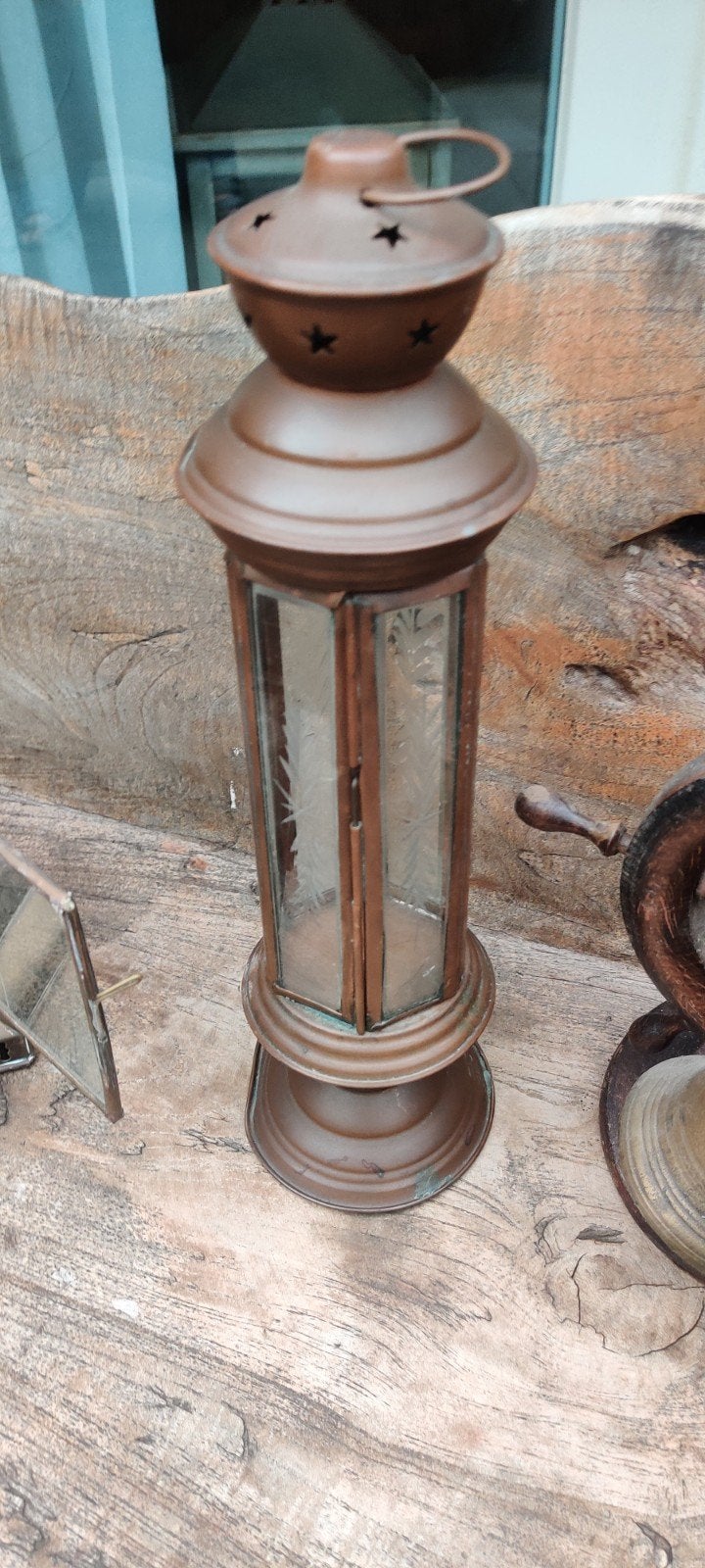 Antieke buitenlantaarn, Tuin en Terras, Ophalen, Gebruikt, Wandlamp, Netvoeding
