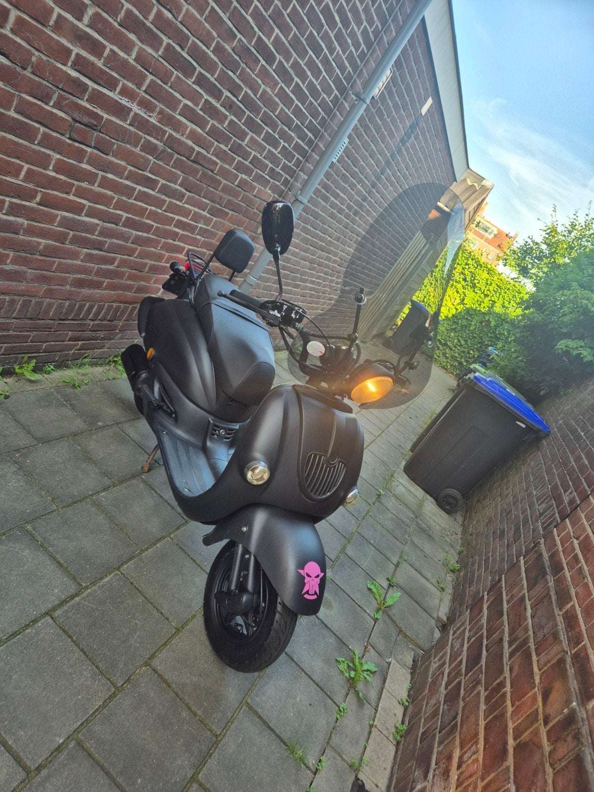 ‼️SENZO GRANDE RETRO SNORSCOOTER BLACK EDITION‼️, Gebruikt, Benzine, Ophalen, Overige merken