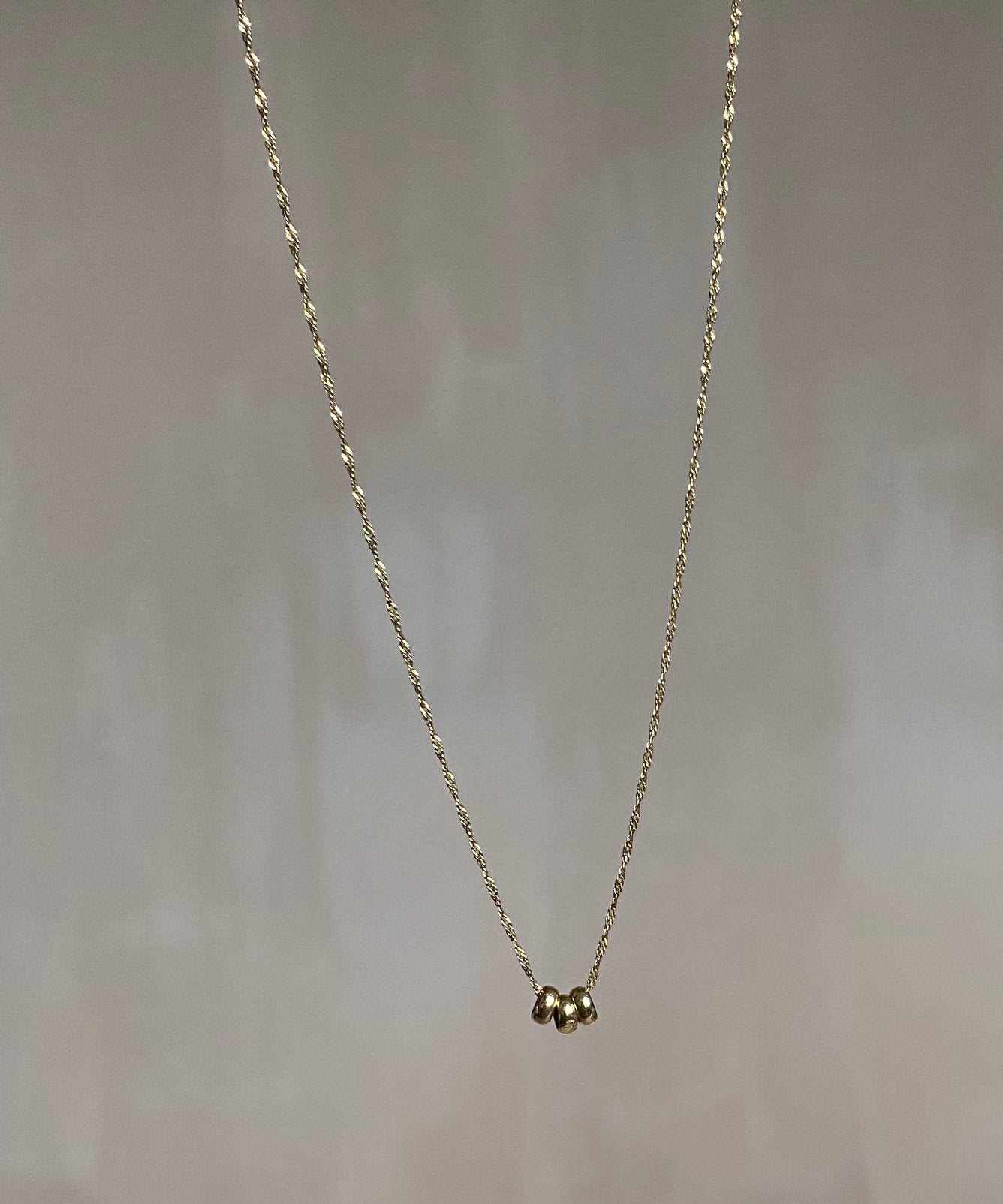 Ketting gedraaide schakel 14 karaat goud, Verzenden, Zo goed als nieuw, Zilver, Overige materialen