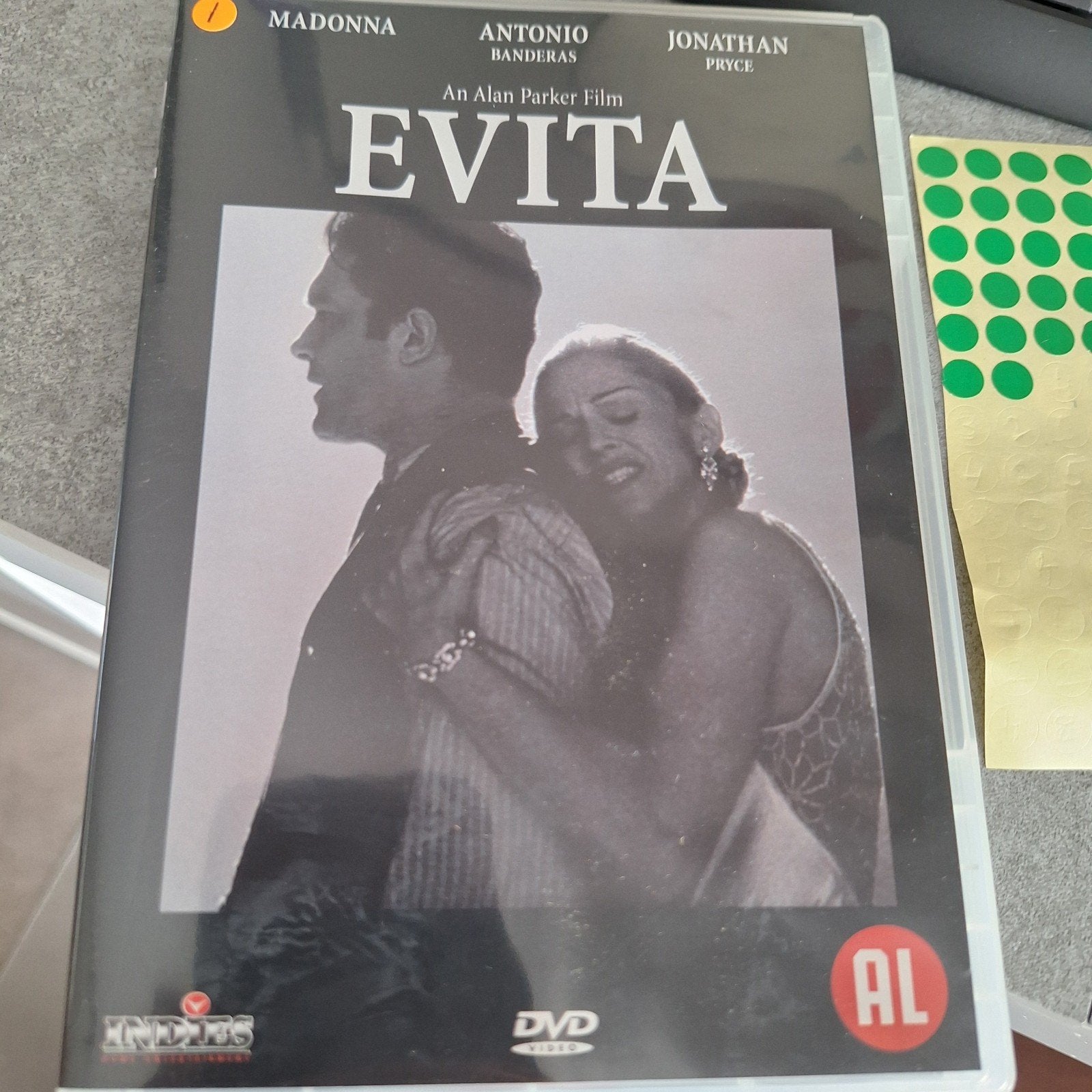 Evita DVD - Madonna, Antonio Banderas, Alle leeftijden, Ophalen of Verzenden, Extra's, Gebruikt