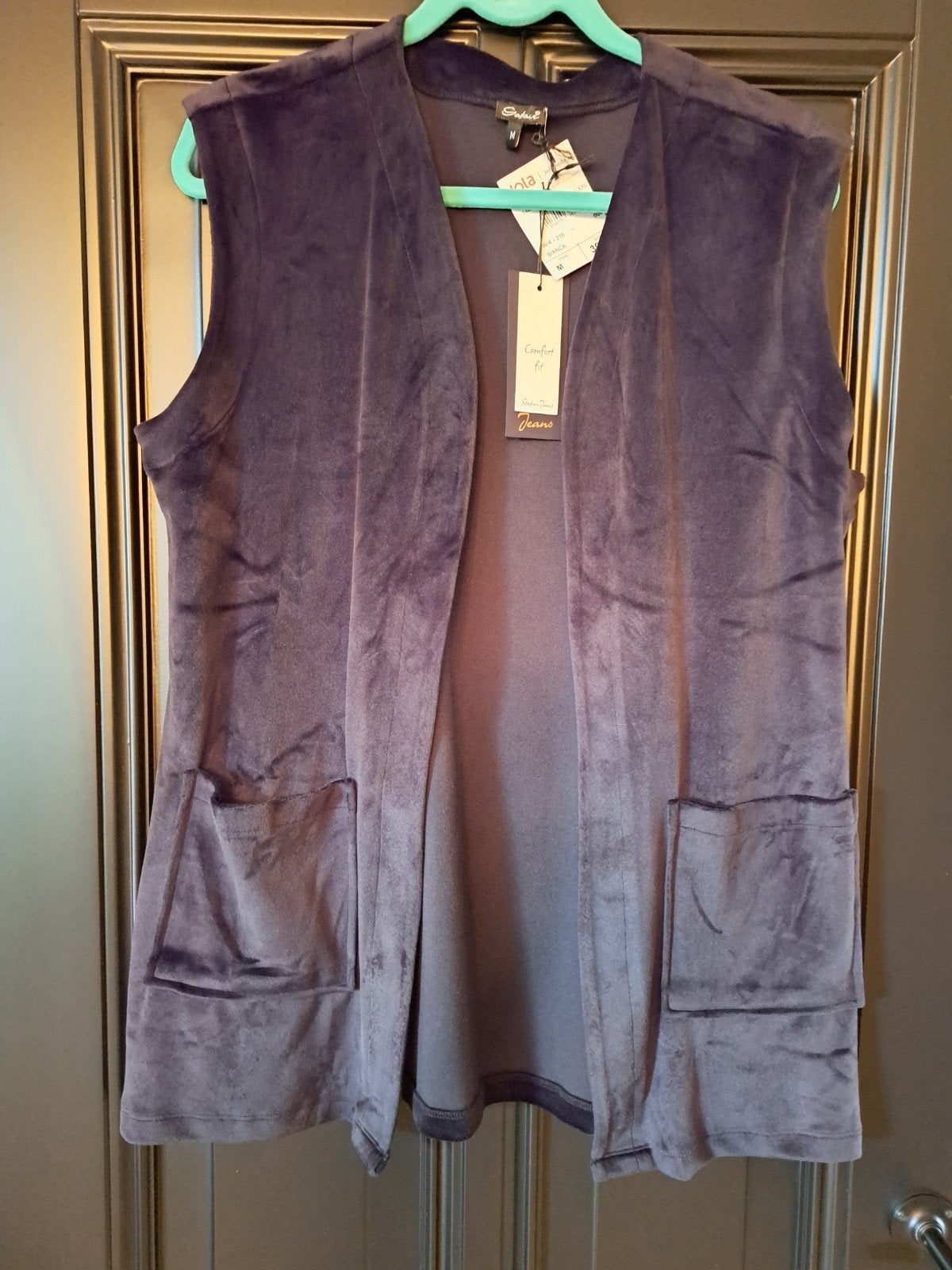 MOUWLOOS HES KLEUR DIEP ZWART NIEUW VELOURS MAAT M, Ophalen of Verzenden, Nieuw, Zwart