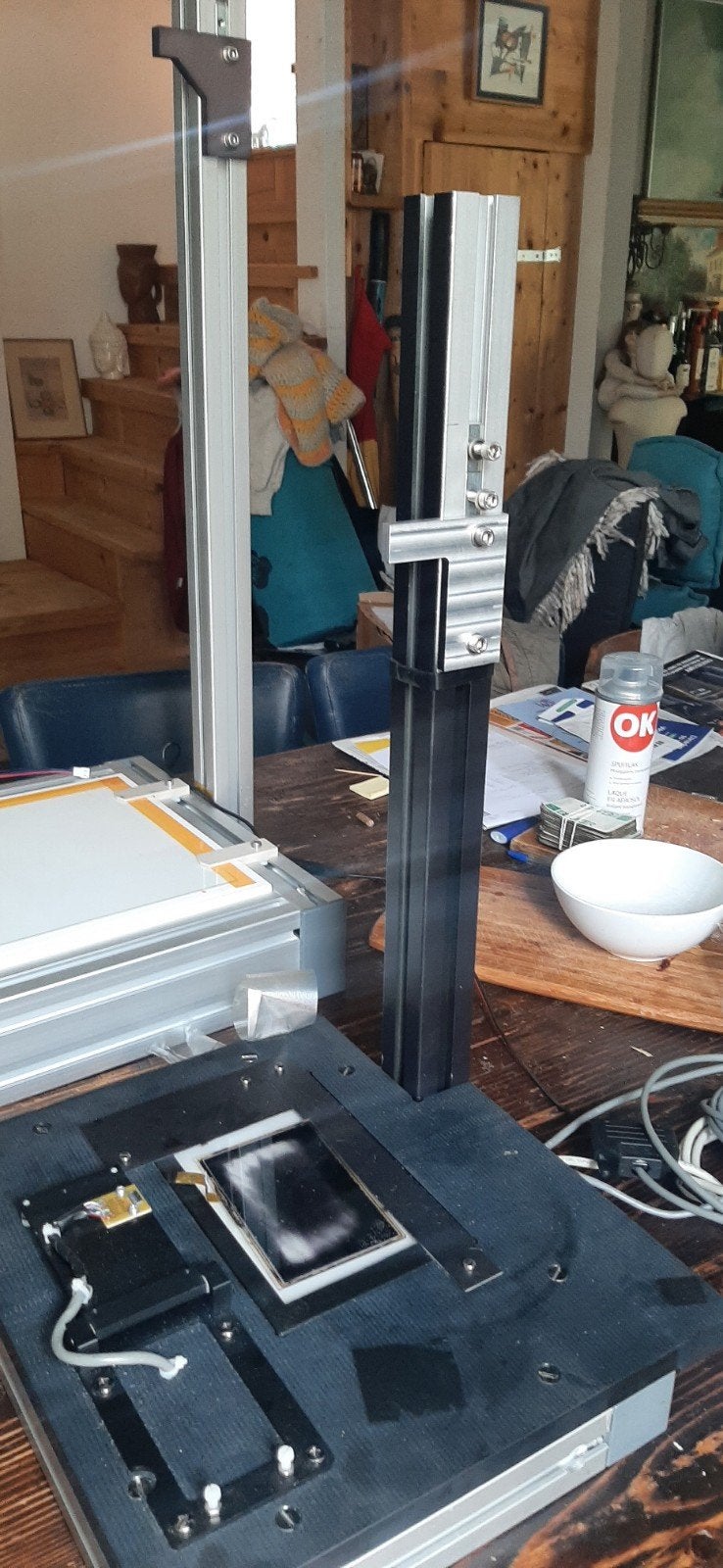 Belichtingstafels, laboratorium tafel, Ophalen