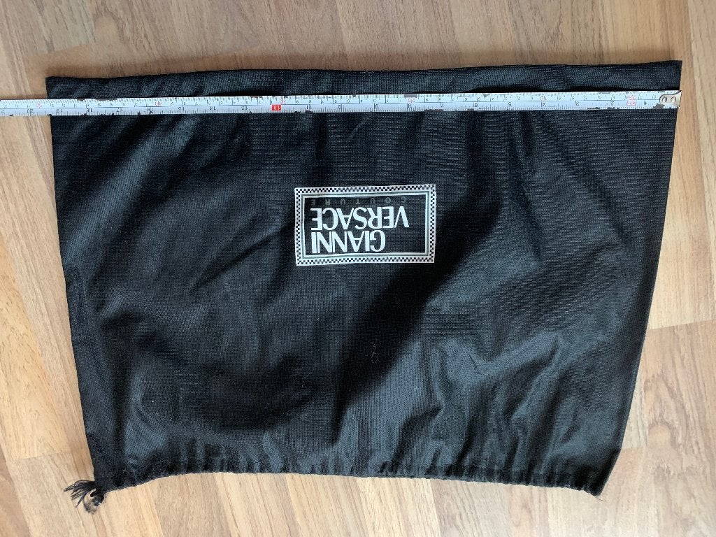 GIANNI VERSACE en DKNY Stoffen tasje, Ophalen of Verzenden, Gebruikt, Zwart, Schoudertasje