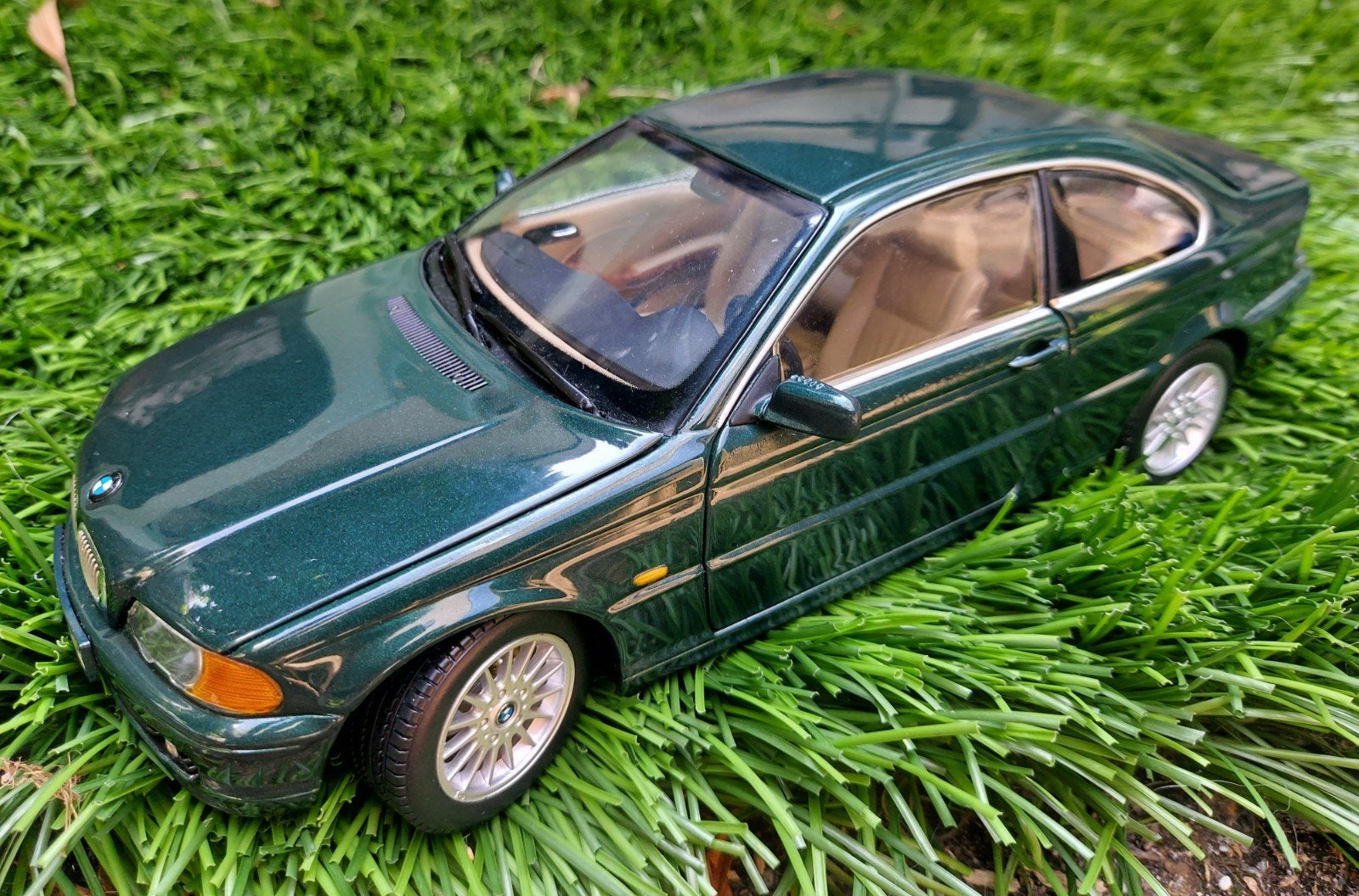 Kyosho BMW 328 Ci (E46) 1:18 modelauto - Groen, Ophalen of Verzenden, Zo goed als nieuw, Auto, Kyosho