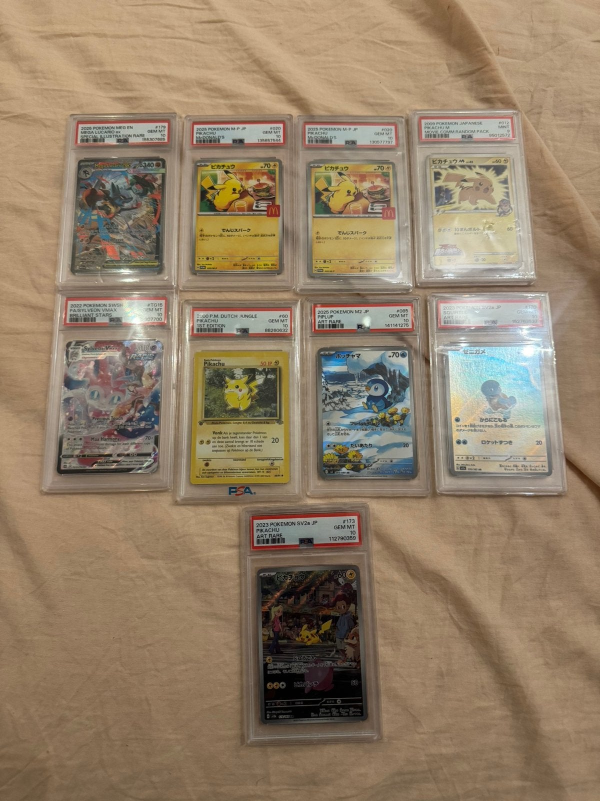 Pokémon PSA collectie – 8xPSA 10 – 1xPSA9, Ophalen, Nieuw