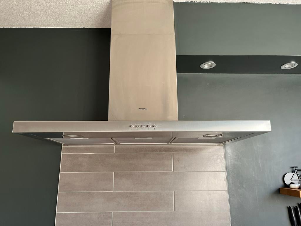 Inventum afzuigkap AKB9004RVS / 90 cm, Ophalen, Wandschouwkap, Zo goed als nieuw, Vrijstaand