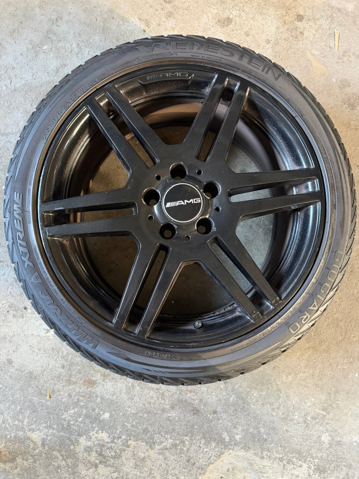 Originele Mercedes AMG velgen 18 inch zwart, Auto-onderdelen, Banden en Velgen, Ophalen, 18 inch, Gebruikt, Banden en Velgen