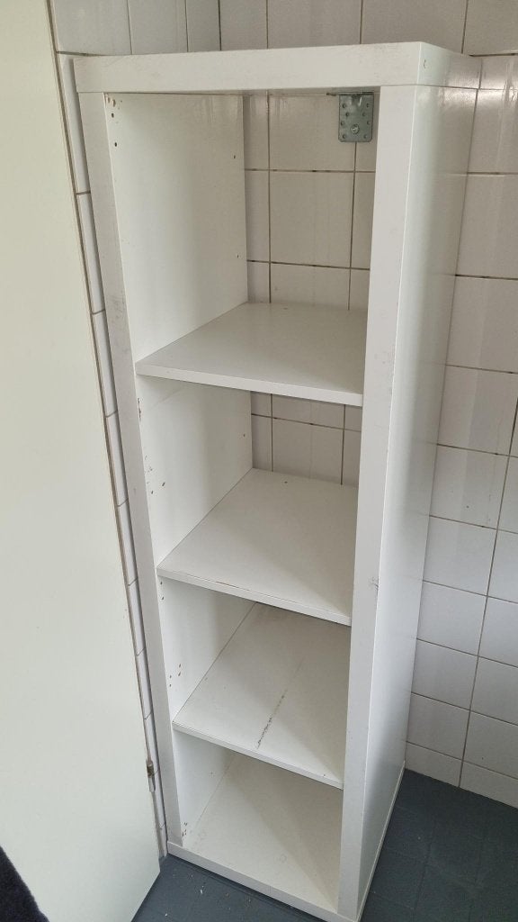 Kallax 4 vak wit, Ophalen, Minder dan 50 cm, Gebruikt, 150 tot 200 cm