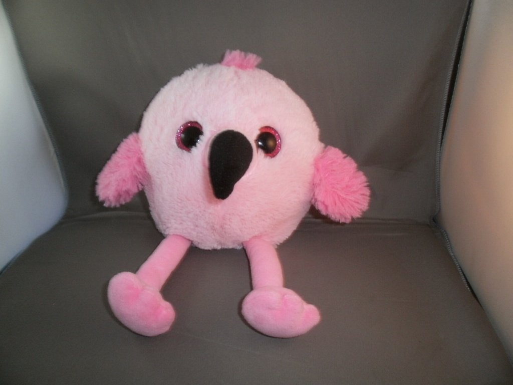 playing kids flamingo roze harig velours grote glazen ogen, Overige merken, Overige typen, Nieuw, Ophalen of Verzenden