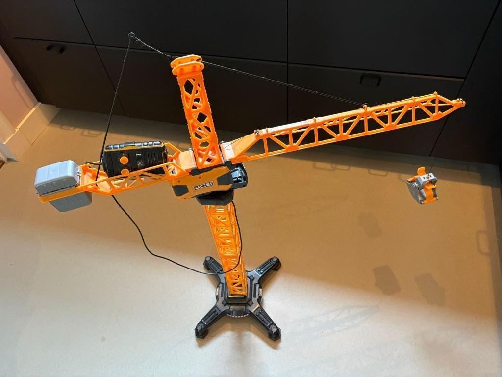 JCB RC Torenkraan met afstandsbediening – X-Series – 100 cm, Ophalen, Zo goed als nieuw, Jongen of Meisje