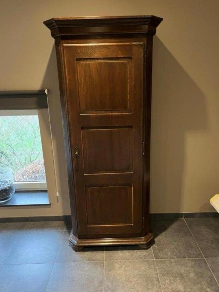 Eiken halkast, Huis en Inrichting, Kasten | Dressoirs, Zo goed als nieuw, 50 tot 100 cm, 50 tot 75 cm, Met deur(en), Met plank(en)