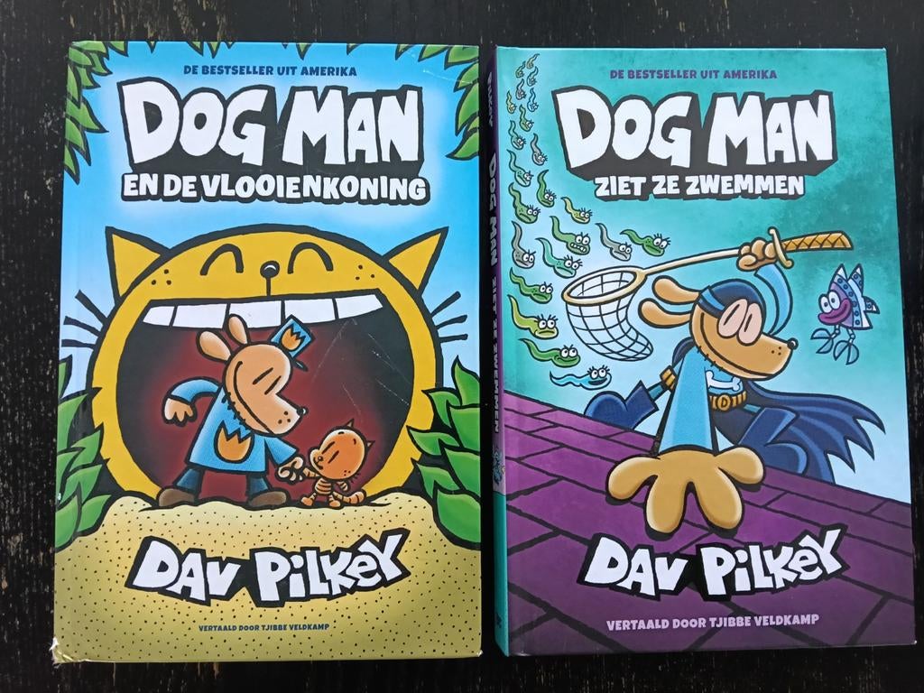 2 Dog man boeken (hardcover), Boeken, Kinderboeken | Jeugd | onder 10 jaar, Ophalen of Verzenden, Zo goed als nieuw, Fictie algemeen