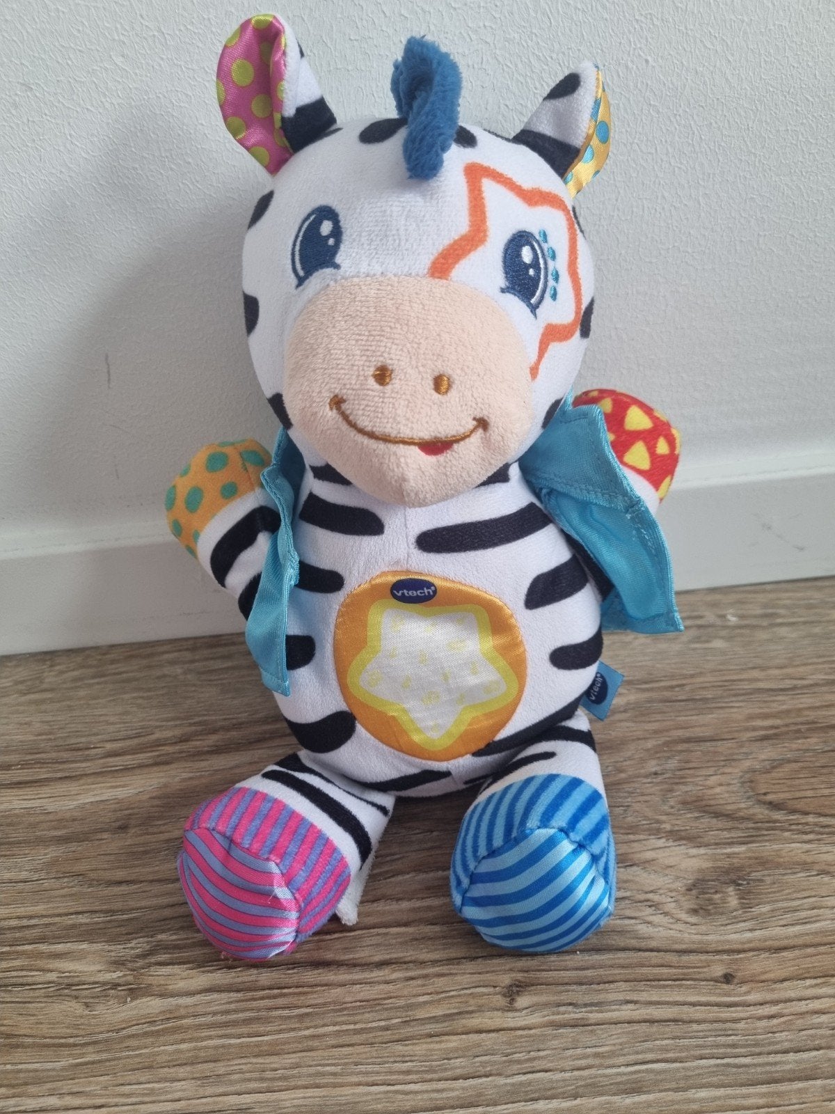 VTech Zebra Knuffel met Licht en Geluid, Ophalen of Verzenden, Zo goed als nieuw, 6 maanden tot 2 jaar