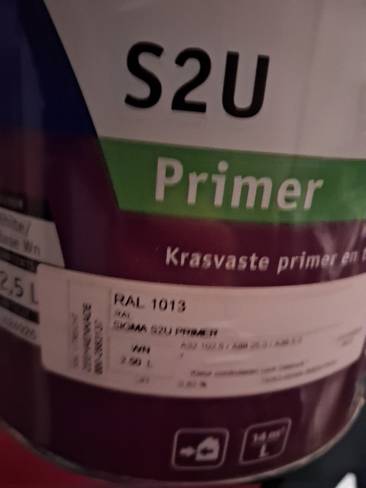 sigma ral1013  2 liter wit, Ophalen of Verzenden, Wit