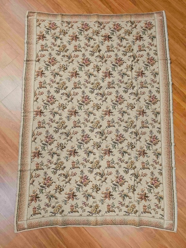 Grand foulard antiek dessin bloemen 175/125 cm, Ophalen of Verzenden