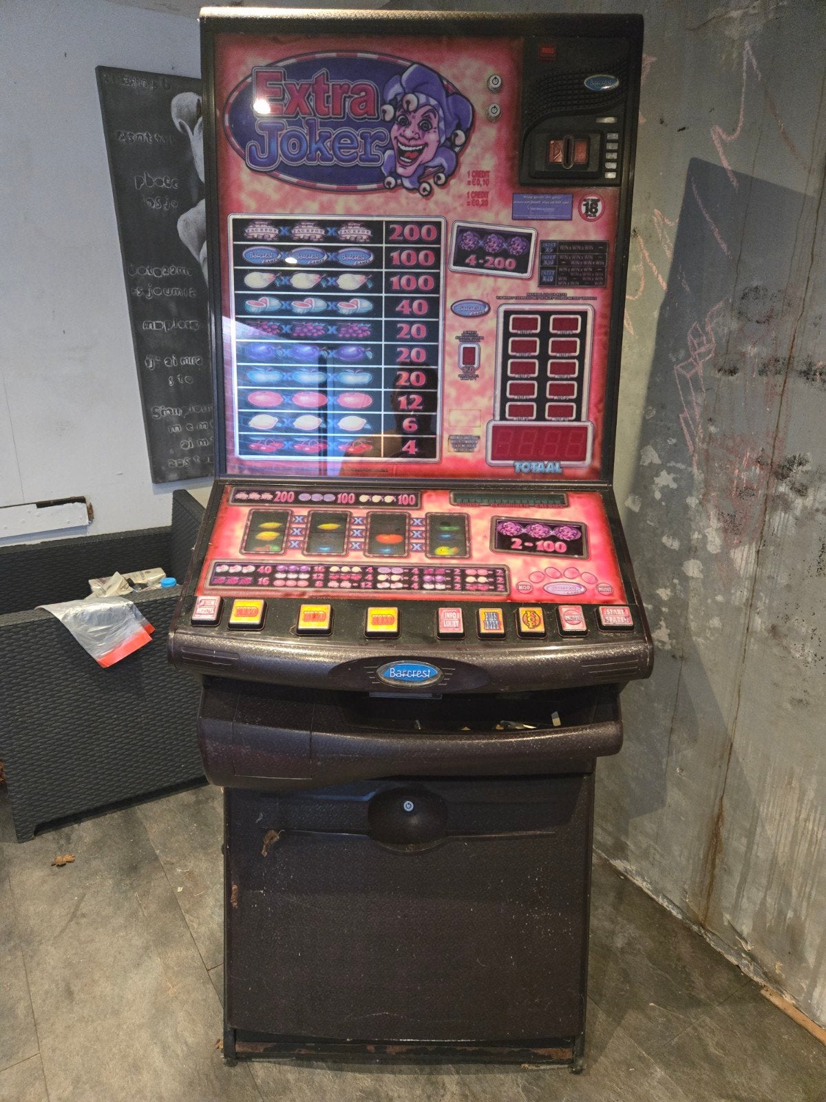 Barcrest Extra Joker gokkast, Overige munten, Ophalen, Gebruikt