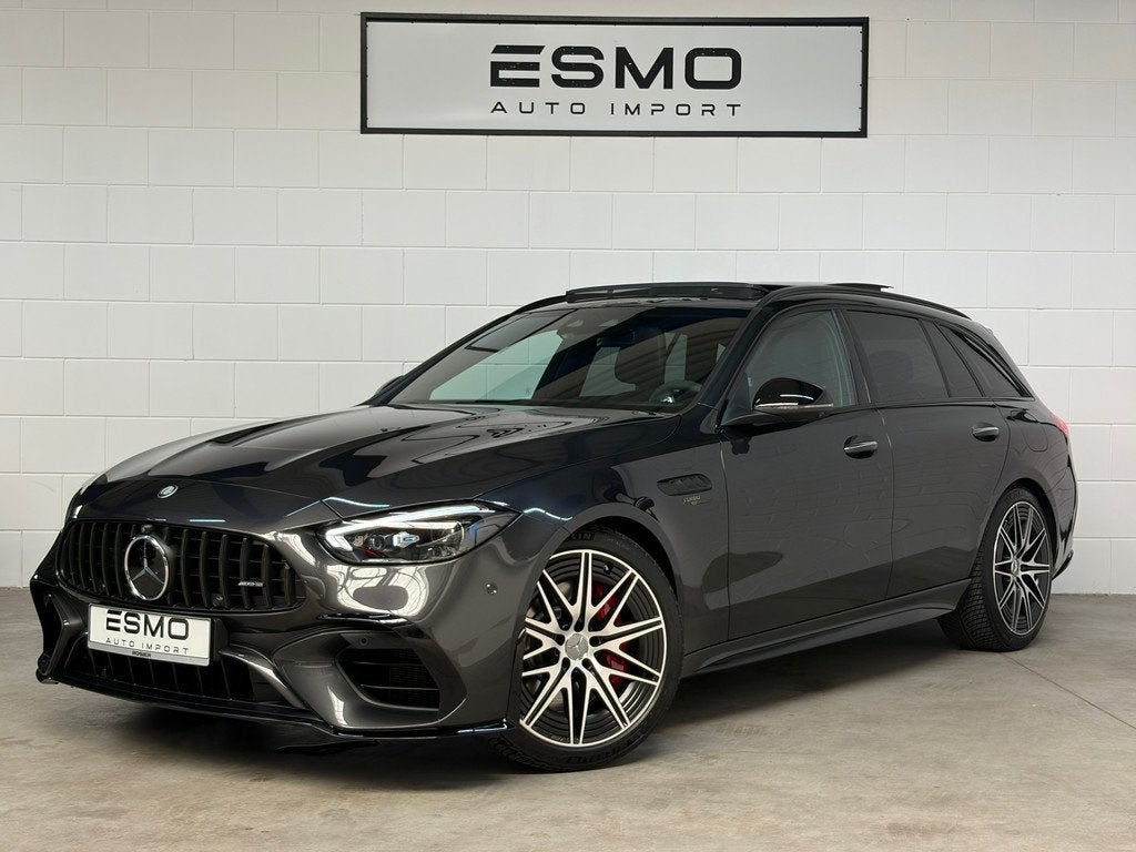 Mercedes-Benz C-klasse Estate AMG 63 S E Performance Night E, Auto's, Automatische klimaatregeling, Gebruikt, Zwart, 4 cilinders