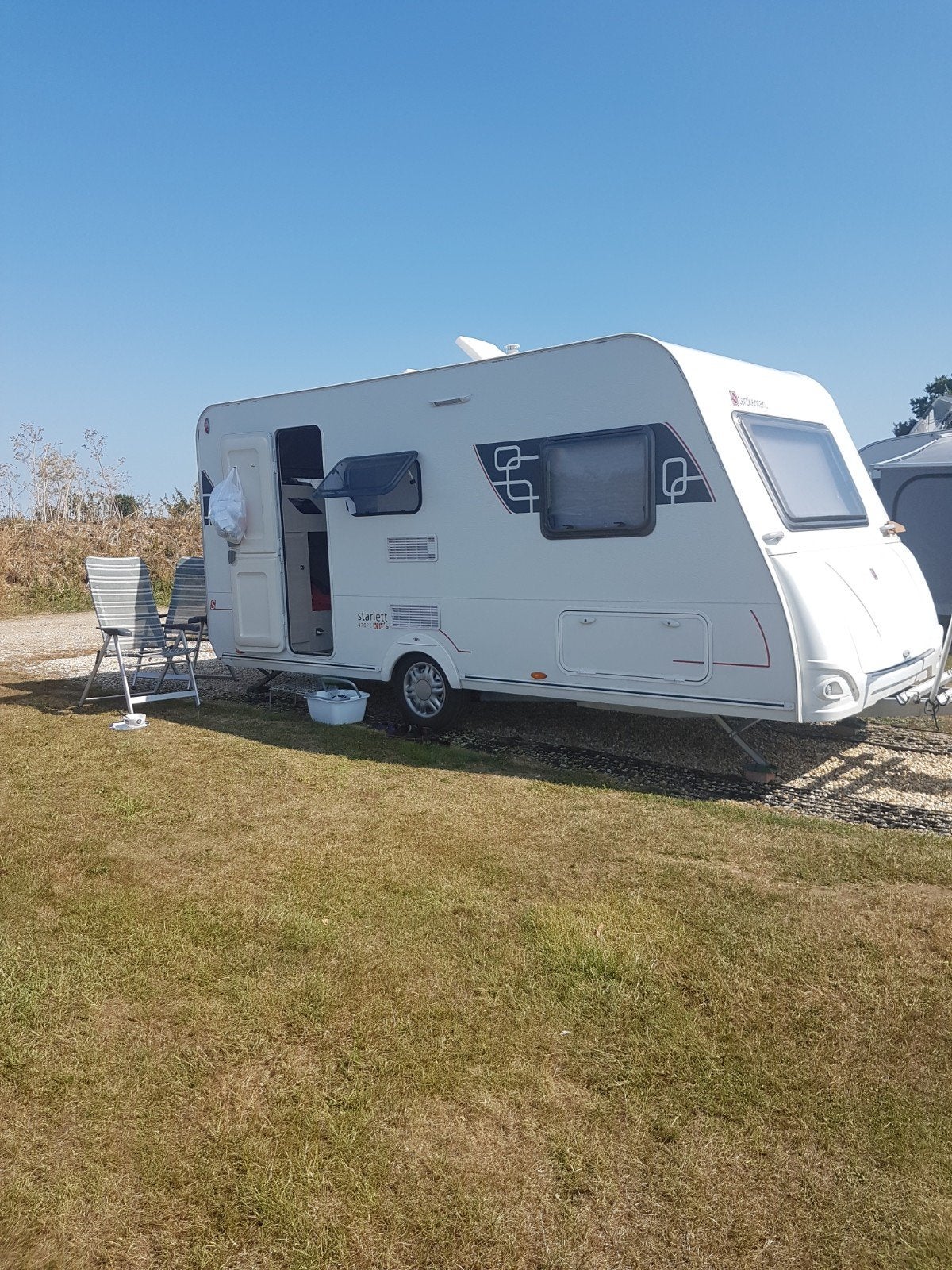 Sterckeman Starlett 470PE caravan, Caravans en Kamperen, Sterckeman, Koelkast, Treinzit, Particulier