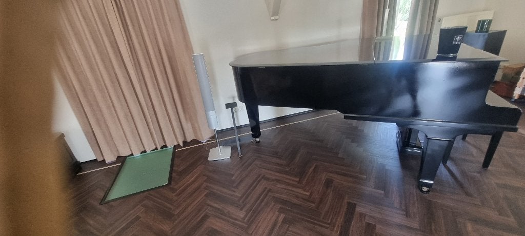 Vleugel, Muziek en Instrumenten, Piano's, Ophalen, Zwart, Vleugel