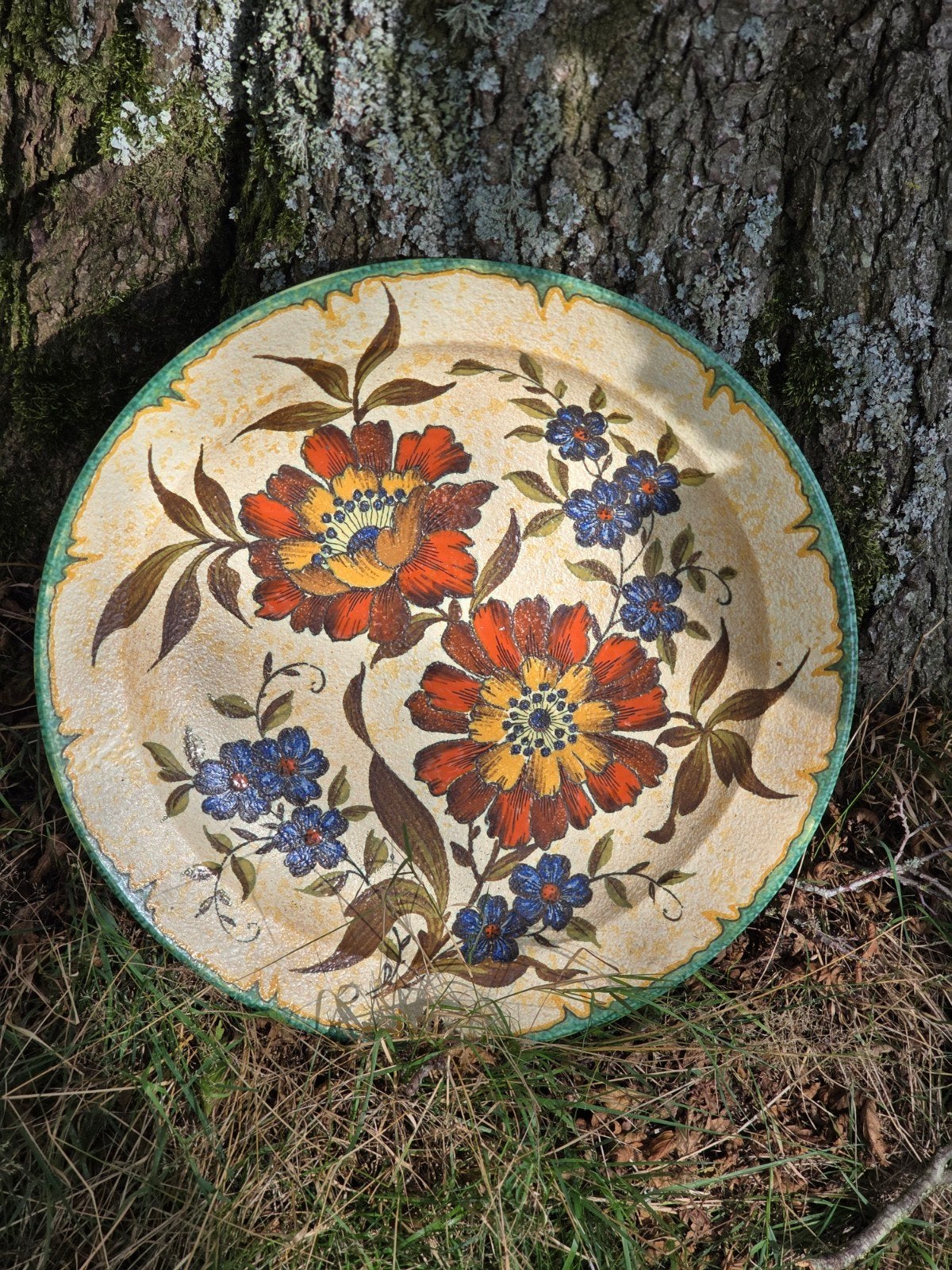 Unieke handgeschilderde decoratieve schaal "Plazuid", Ophalen