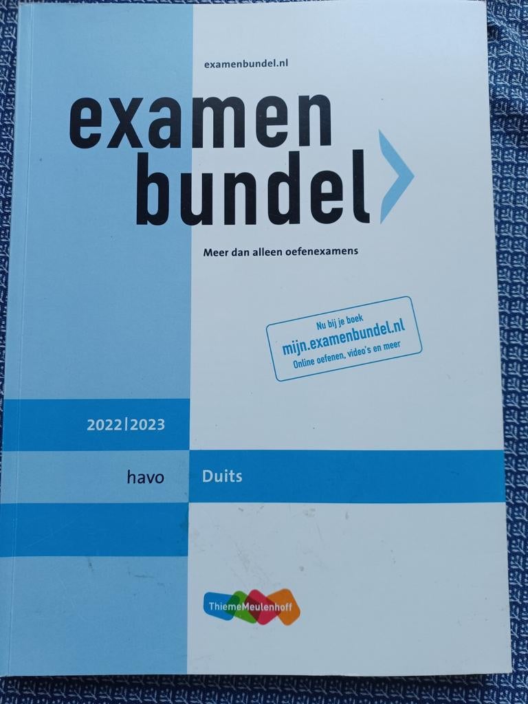 Examenbundel havo Duits 2022/2023, Boeken, Ophalen of Verzenden, Alpha, Overige niveaus, Nieuw