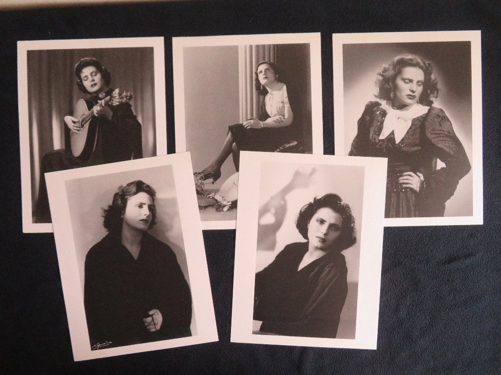 5 Vintage Zwart-Wit Foto's van Amália Rodrigues (Fado zang.), Onbekend, Fotografie algemeen, Ophalen of Verzenden, Zo goed als nieuw