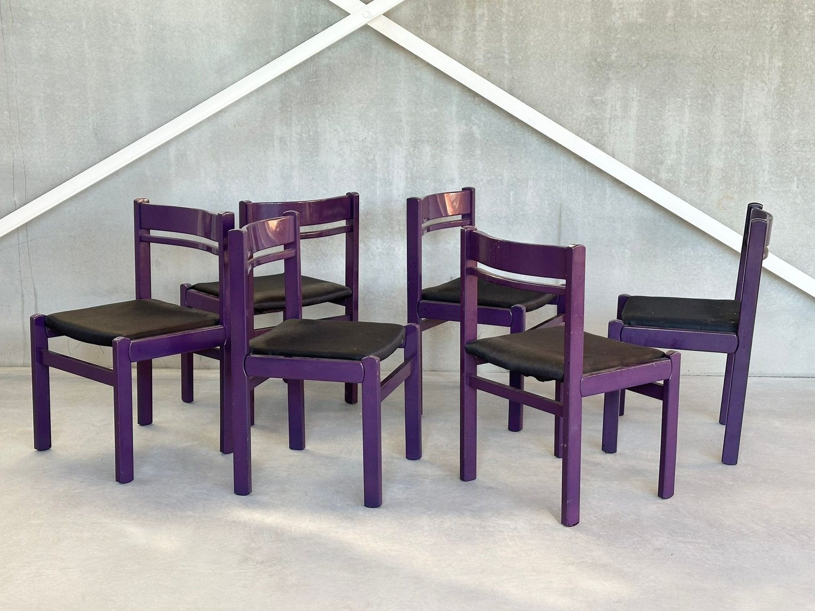 Vintage Funky Eetkamerstoelen (6), ca 1980’s, Ophalen