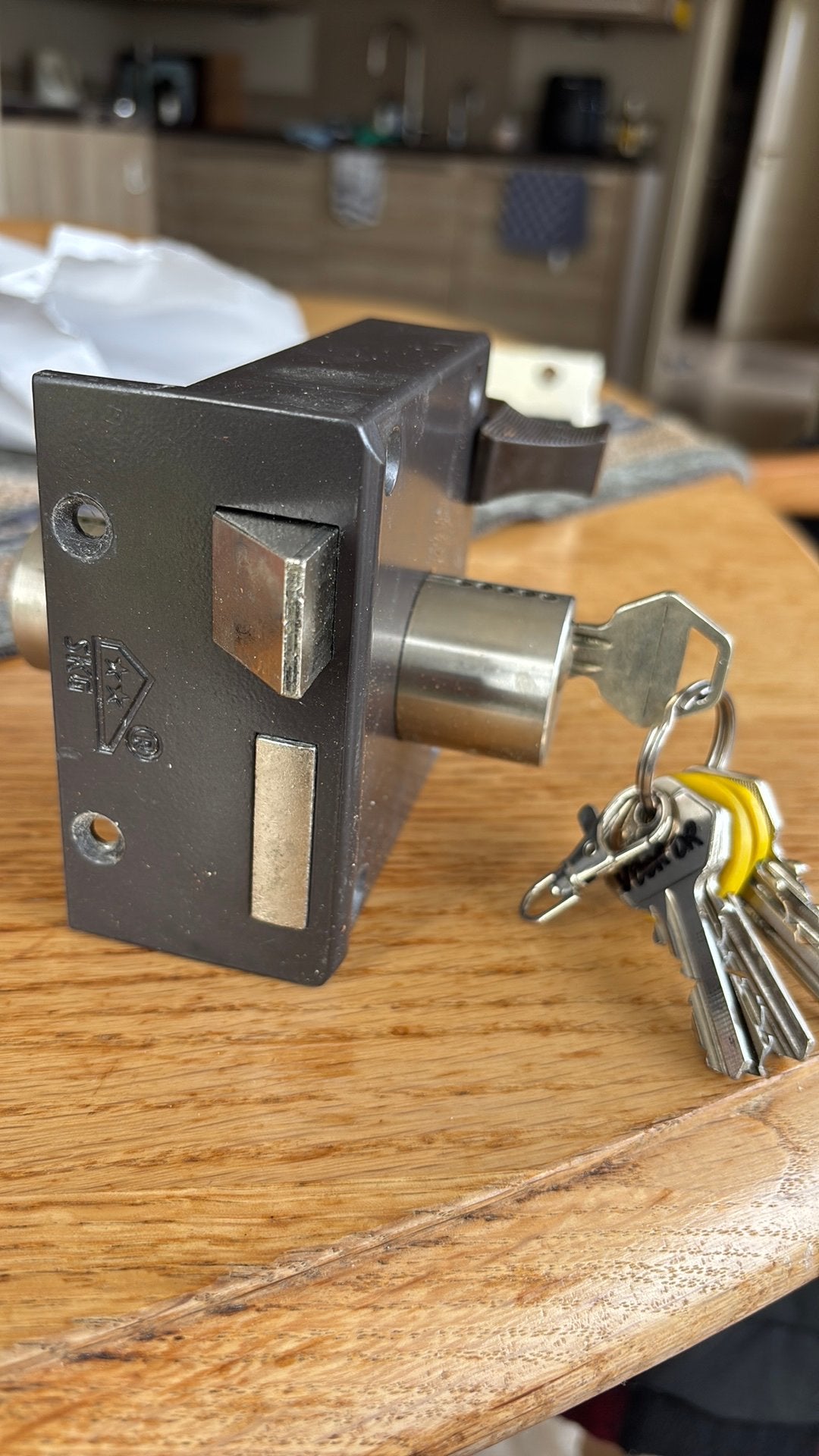 Lips slot met sleutels, Ophalen of Verzenden, Gebruikt, IJzer, Slot