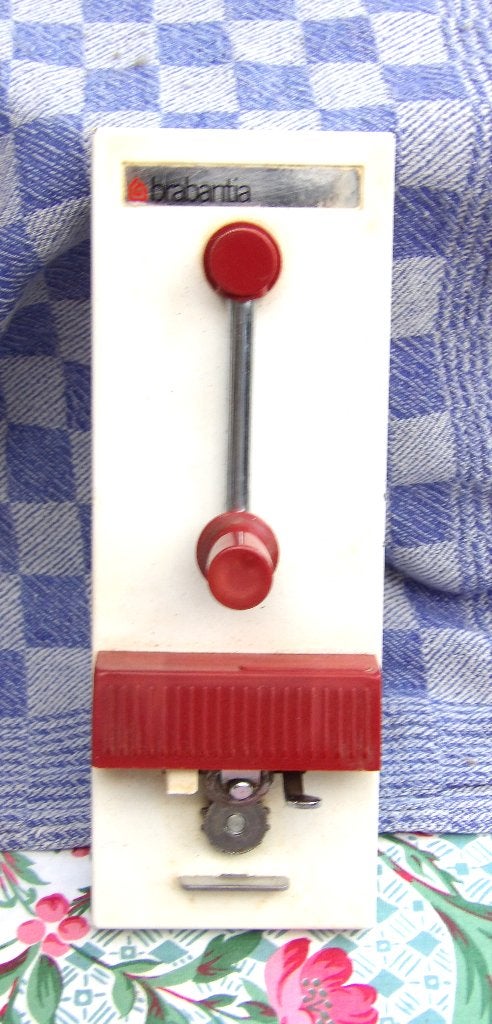 Brabantia blikopener/ oude blikopener manueel, Gebruikt, Ophalen of Verzenden, Metaal, Snijmachine