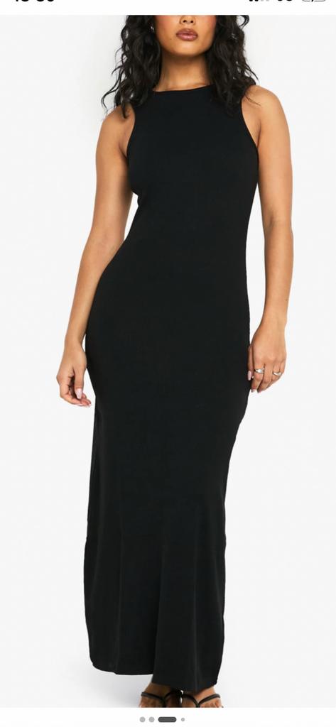 Zara jurk dress maxi lang zwart S nieuw zomer aansluitend, Kleding | Dames, Jurken, Zwart, Nieuw, Ophalen of Verzenden, Maat 36 (S)
