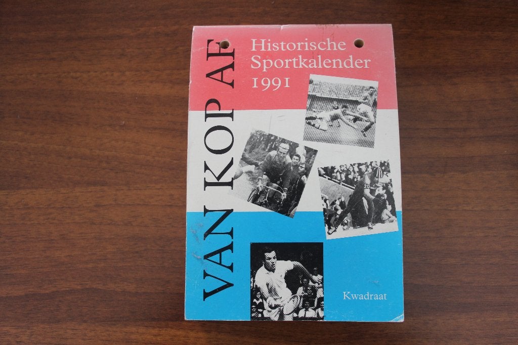 Van kop af - historische sportkalender 1991, Diversen, Ophalen of Verzenden, Dagkalender, Gebruikt
