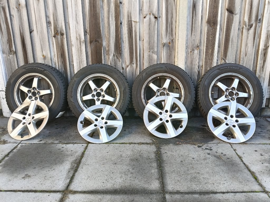 Winterbanden op velg voor LEXUS CT200h, Ophalen, Gebruikt, 15 inch, Banden en Velgen