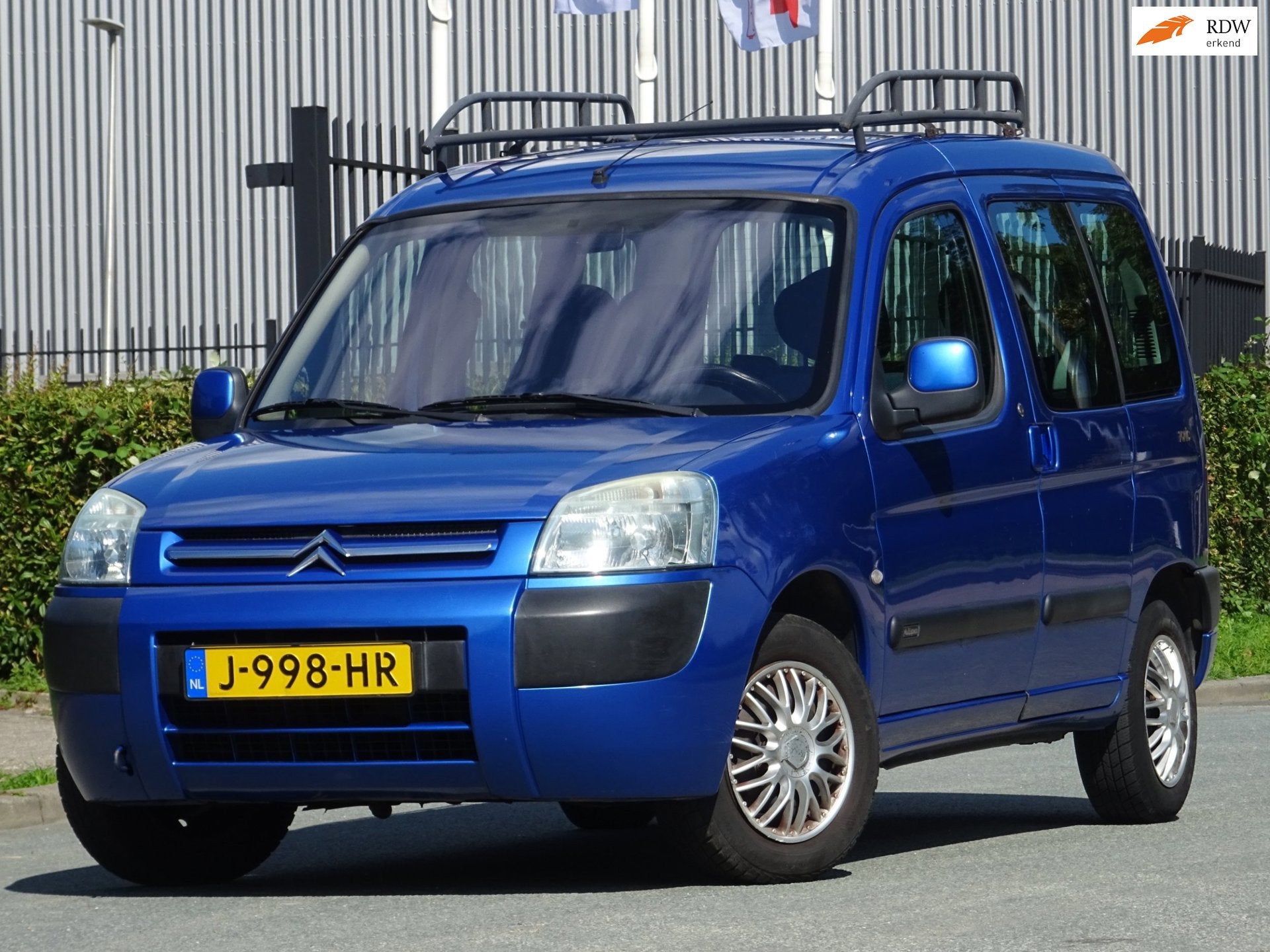 Citroen Berlingo 1.4i Cinqspace AIRCO/IMPERIAAL/APK 08-2027, Stof, 4 cilinders, Blauw, Elektrische ramen