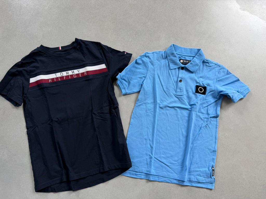Set van 2: polo merk Rellix & t-shirt Tommy Hilfiger maat176, Ophalen of Verzenden, Zo goed als nieuw, Jongen, Shirt of Longsleeve